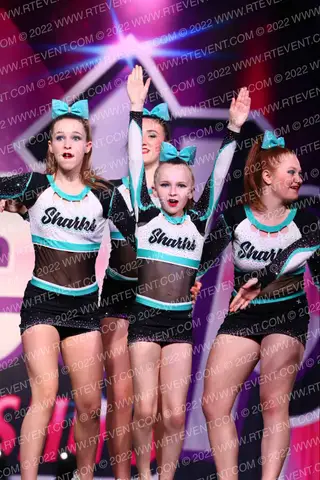 Cheer Sport Sharks - Ancaster White Fin