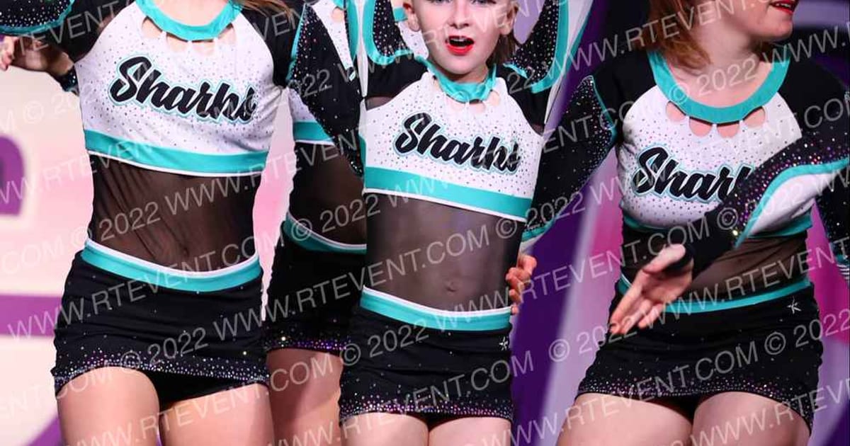 Cheer Sport Sharks - Ancaster White Fin · ONE UP GOEX
