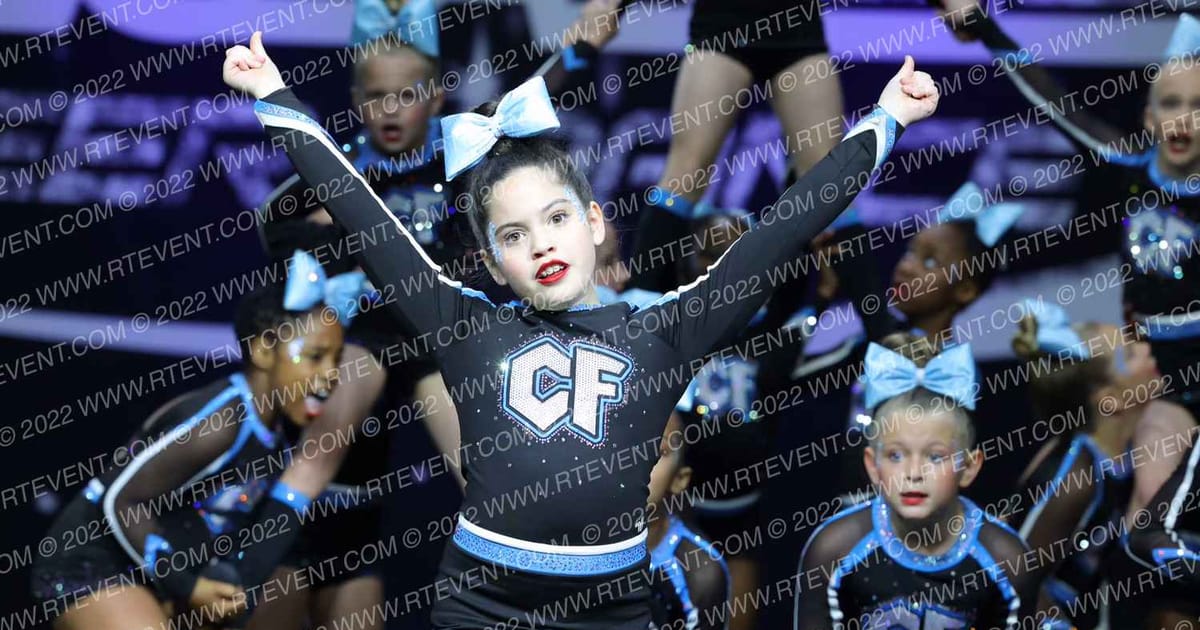 Louisiana Cheer Force Baby Blue · The US Finals Pensacola