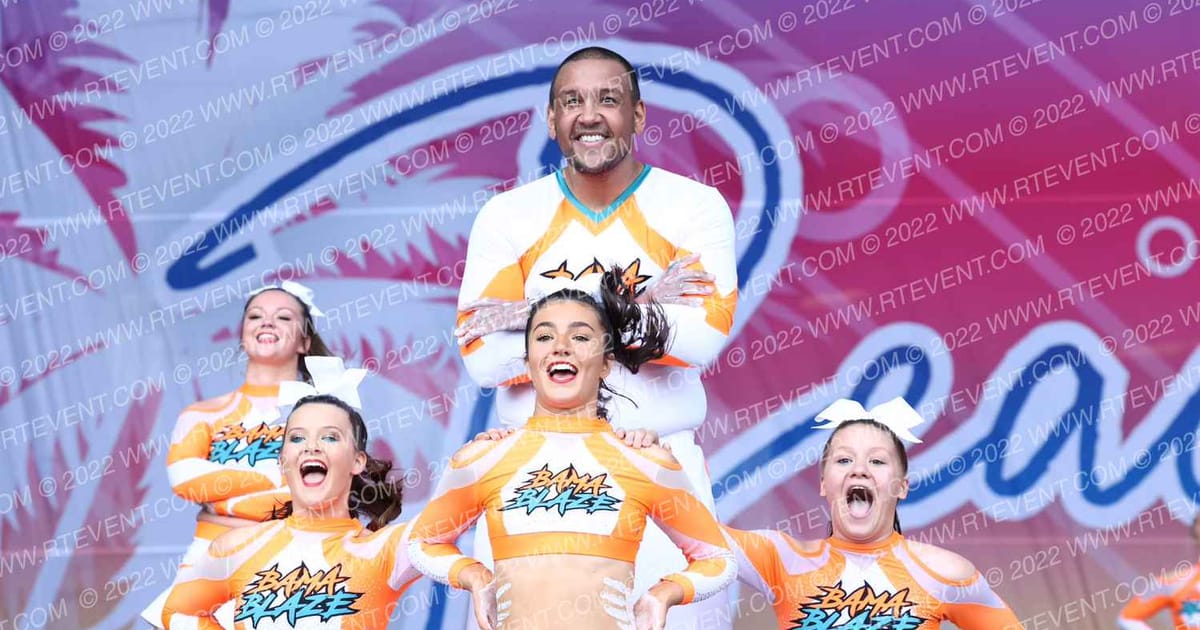 Bama Blaze Elite Cheer Fire · Deep South Beach Nationals
