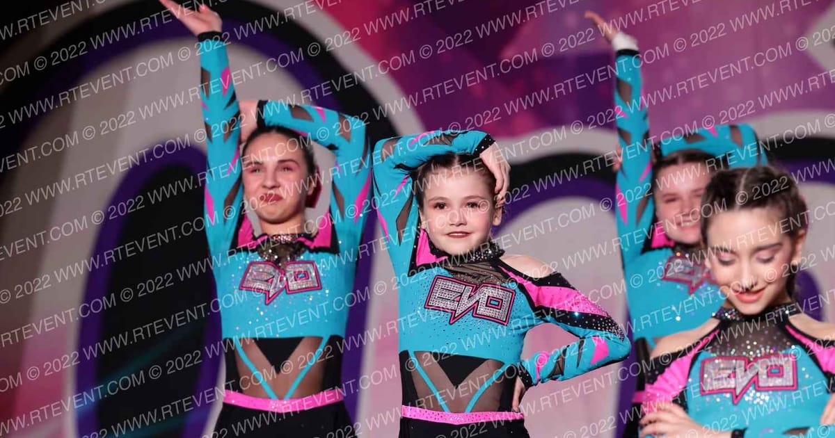 Evolution Cheer Teal Burst · ONE UP Delta A
