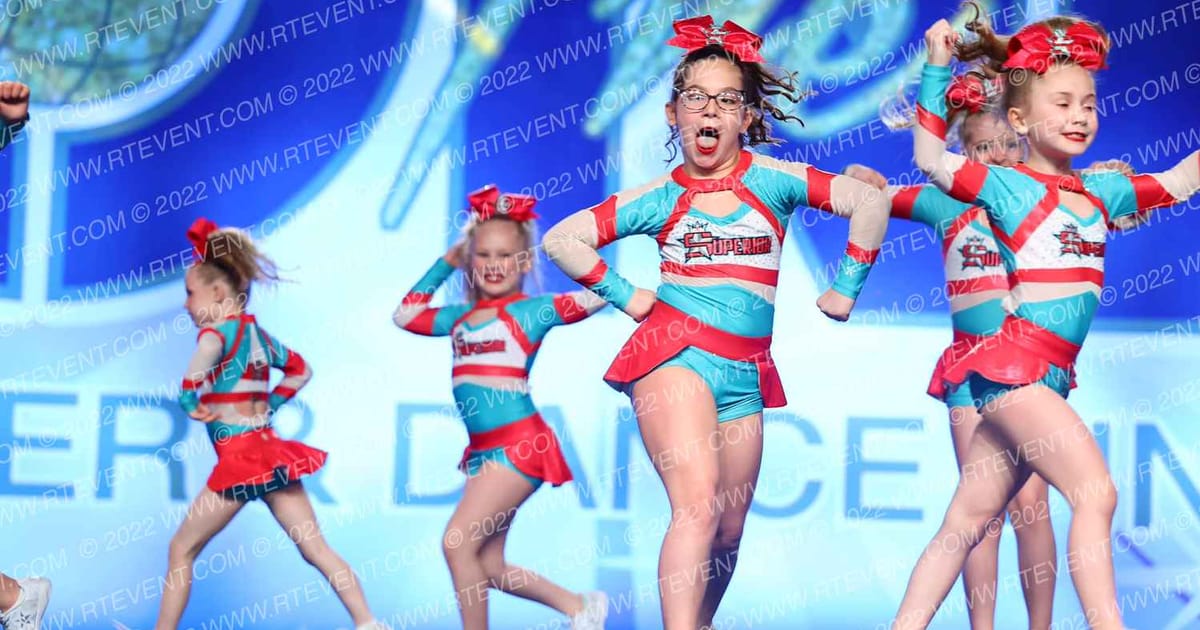 Superior Athletics Mini Sparkle · The One Finals Virginia
