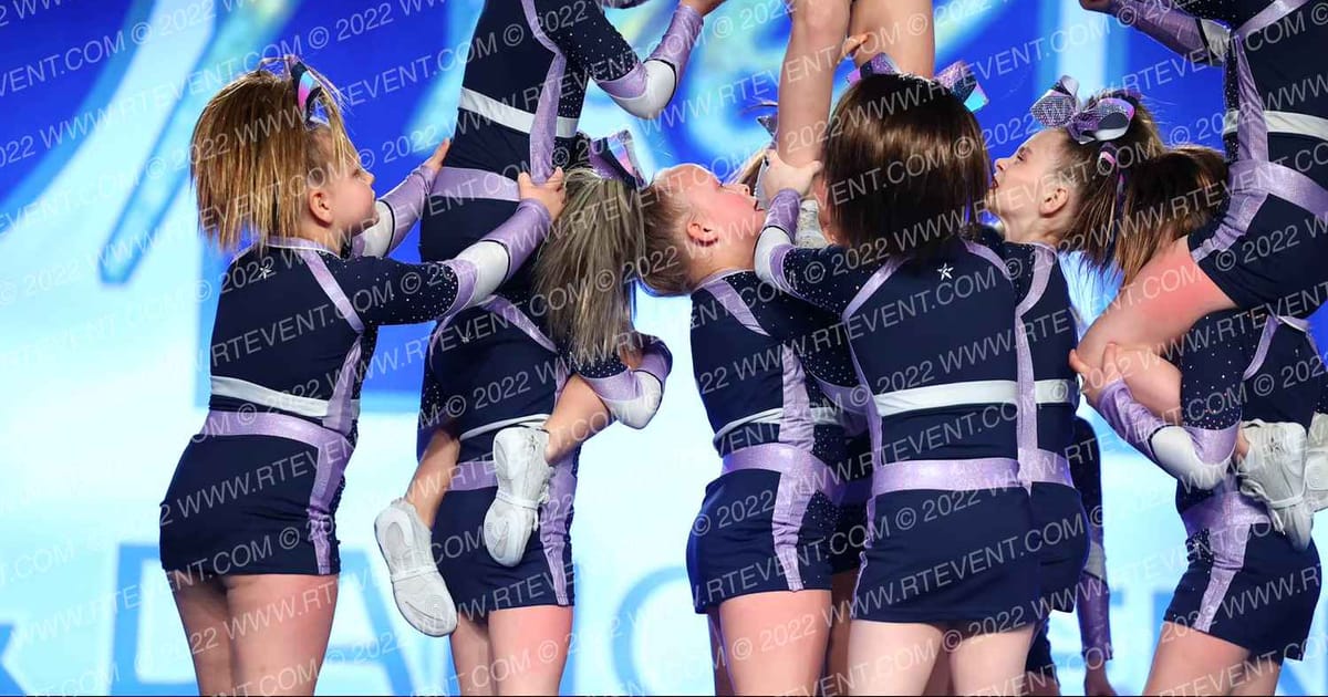 PKR Athletics Cheer White Lightning · The One Finals Virginia