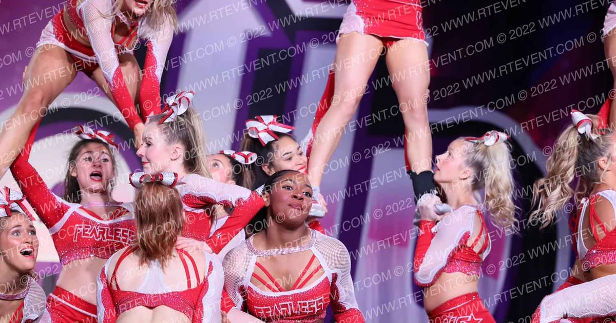 KC Cheer FEARLESS · ONE UP GOEX
