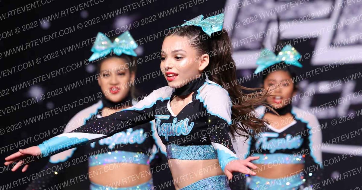 Cheer Coast Tropics Great White Sharks · The US Finals Galveston