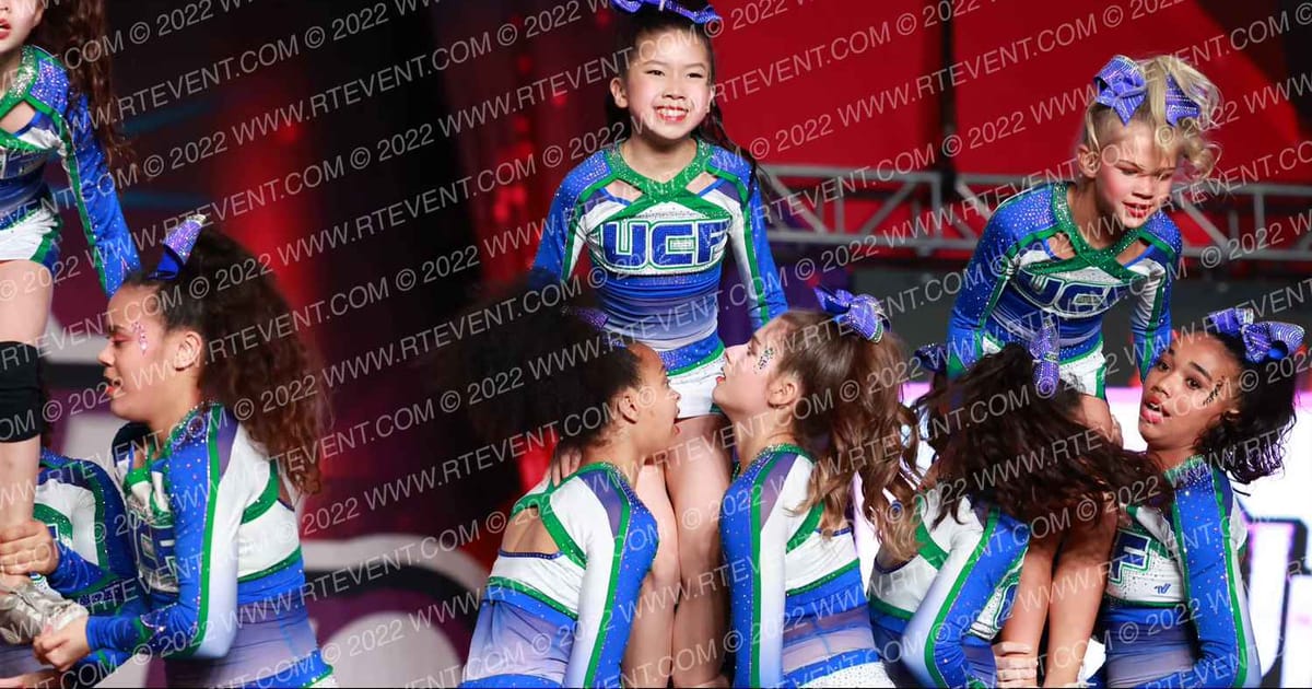 University Cheer Force Rain · ONE UP Delta D