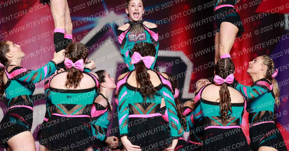 Evolution Cheer Teal Mania · ONE UP Delta D