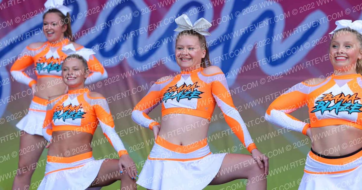 Bama Blaze Elite Cheer Fire · Deep South Beach Nationals