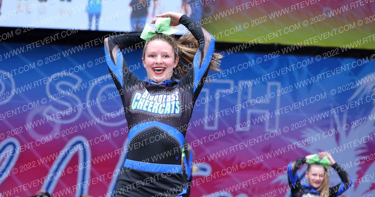 Bluegrass Cheercats Jade Jaguars · Deep South Beach Nationals