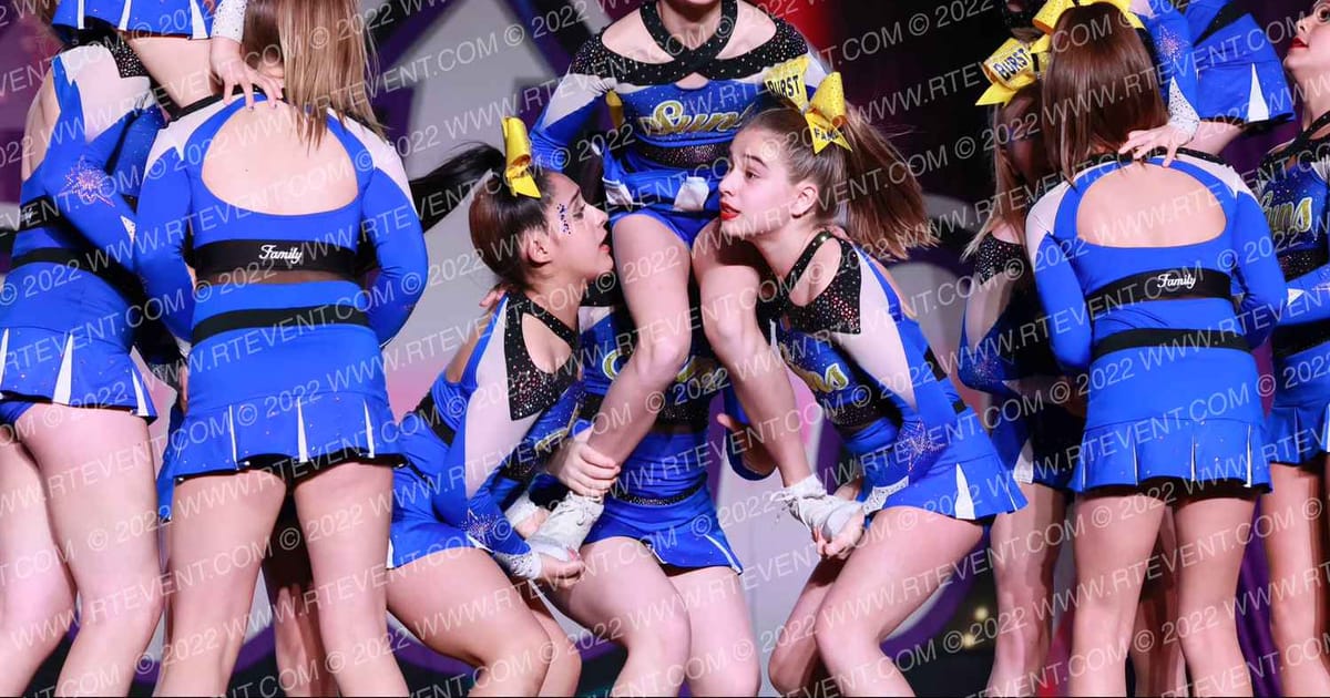 Cheer Central Suns Burst · ONE UP Delta A