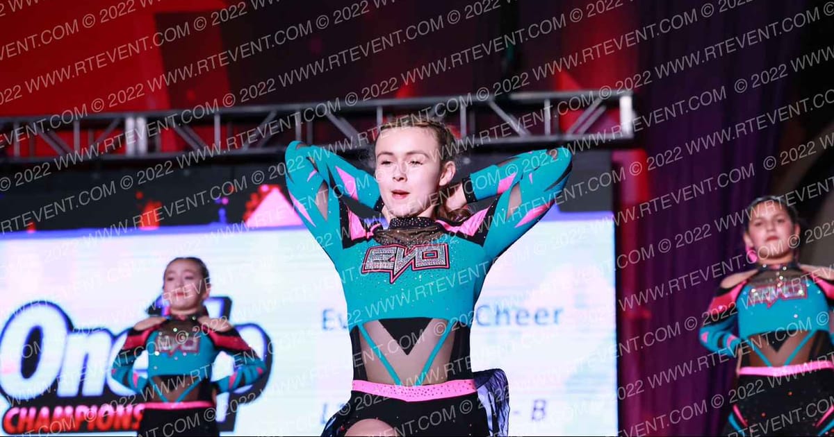 Evolution Cheer Teal Supremacy · ONE UP Delta A
