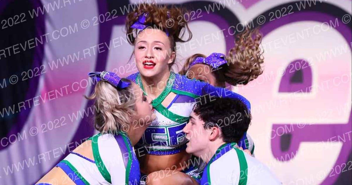 University Cheer Force Firestorm · ONE UP GOEX