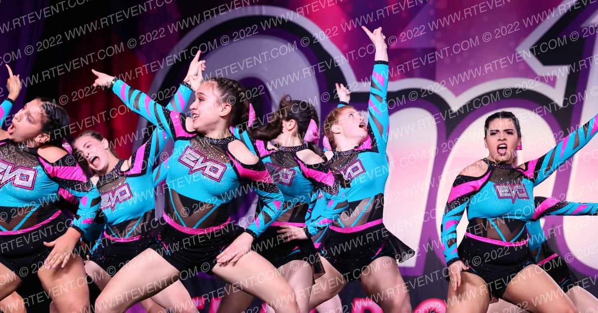Evolution Cheer Teal Shock · ONE UP GOEX