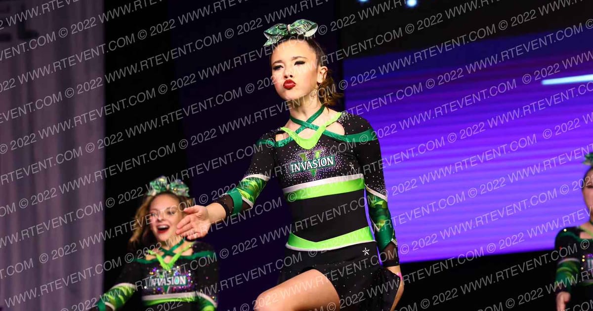 Invasion Cheer SENIOR STEA1TH · Next Level Nationals