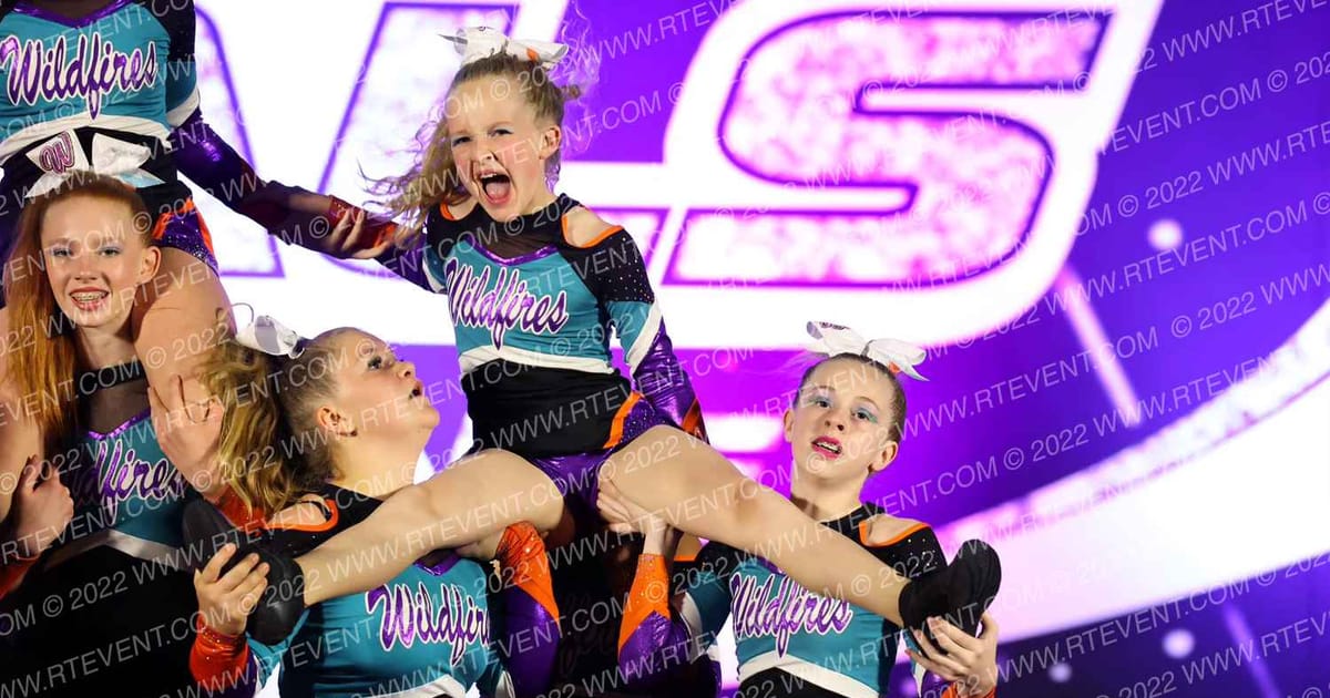 Cheer Spirit Colorado Wildfire Flames · The US Finals Colorado Springs