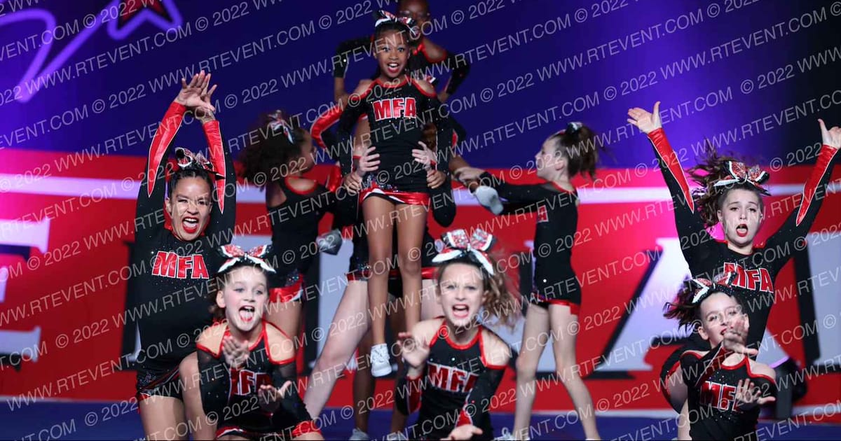 MFA Cheer Flames · THE FINALE AT THE KALAHARI