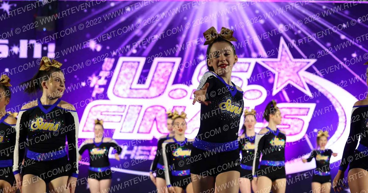 Cheer Central Suns Senior Gold · The US Finals Colorado Springs