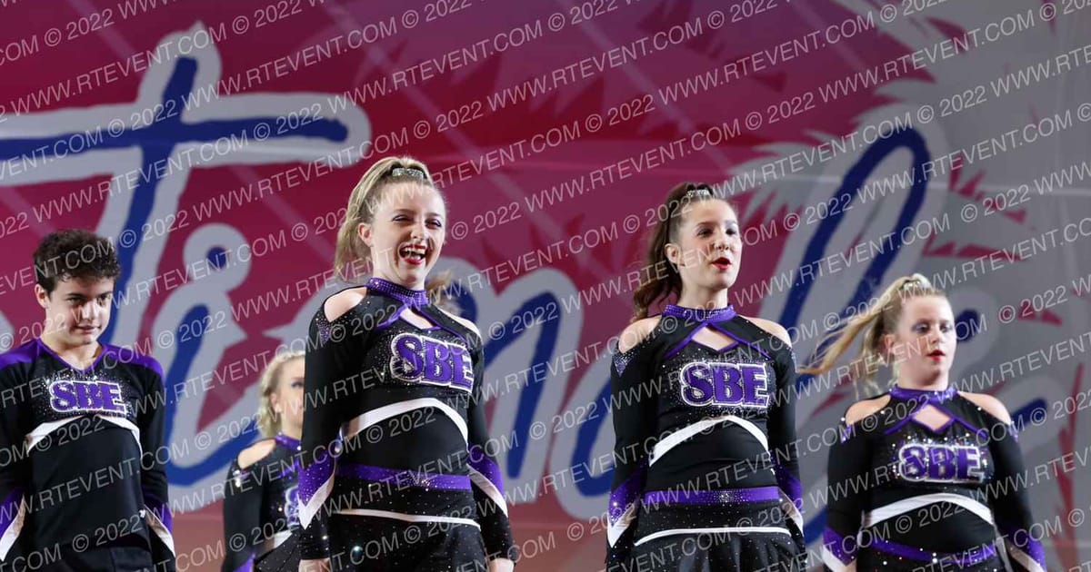 South Beauregard Elite Cheer Purple Reign · Beach Blast