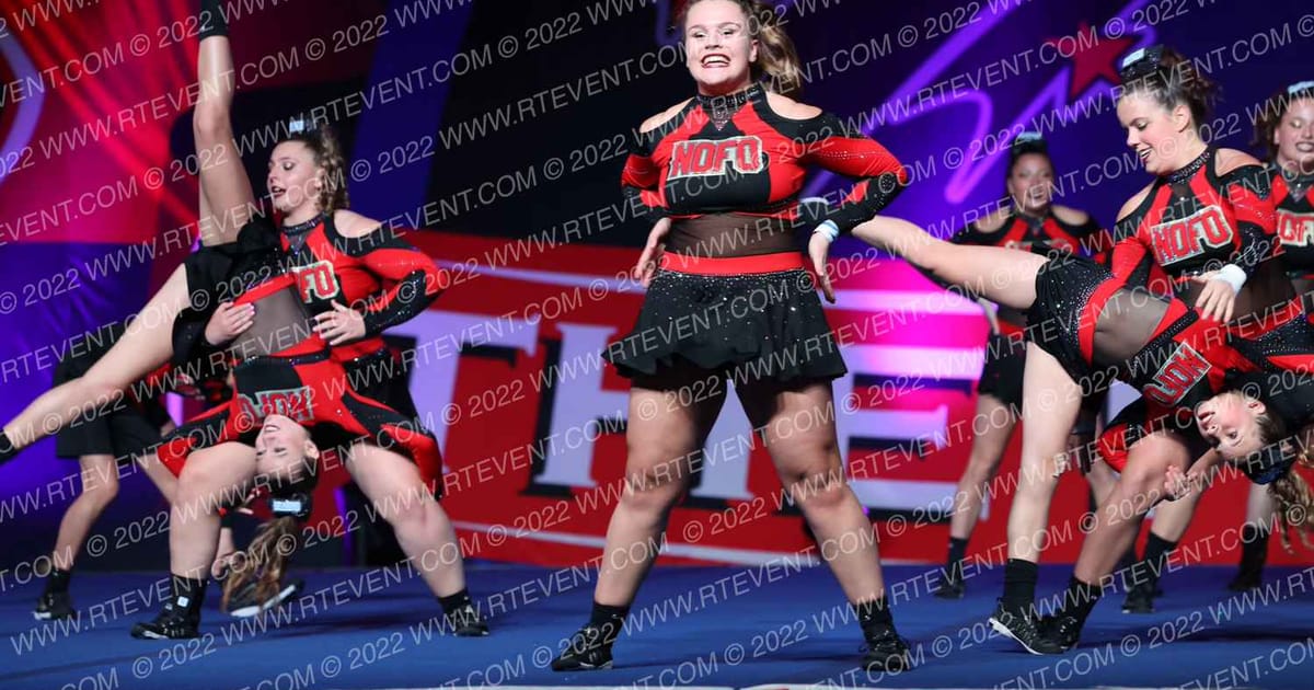 North Fork Cheer Electric · THE FINALE AT THE KALAHARI