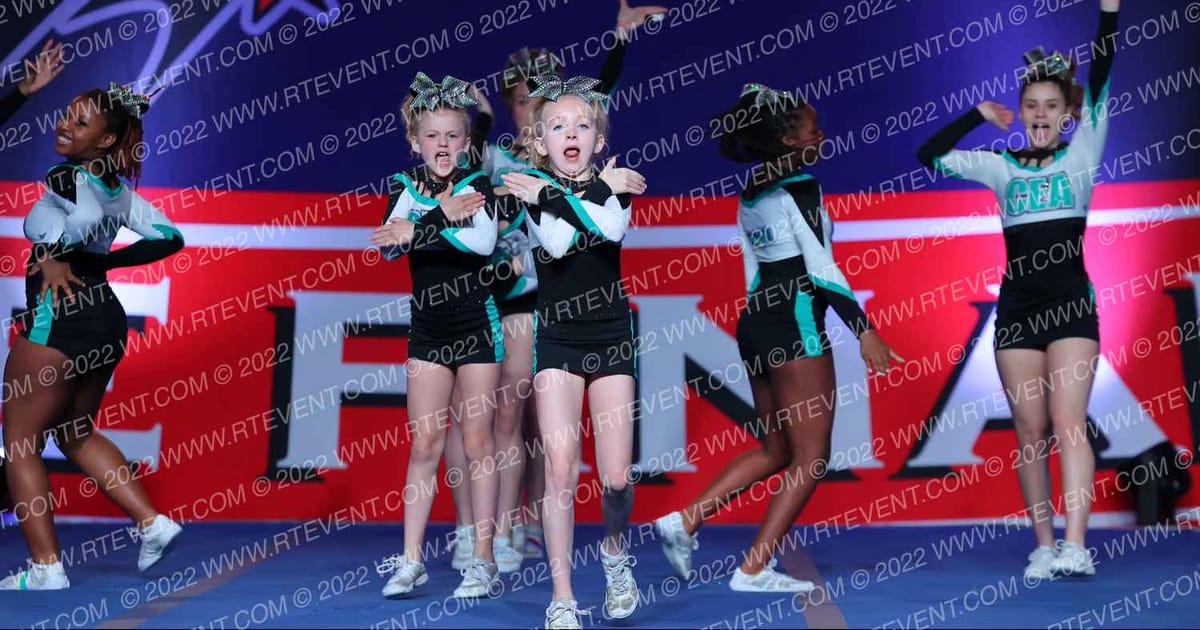 Cheer Extreme DMV Riptide · THE FINALE AT THE KALAHARI