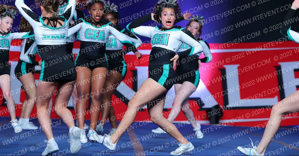 Cheer Extreme DMV Great Whites · THE FINALE AT THE KALAHARI