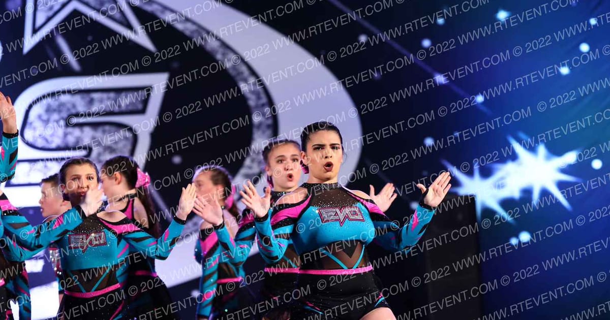 Evolution Cheer Teal Shock · The US Finals Trenton NJ
