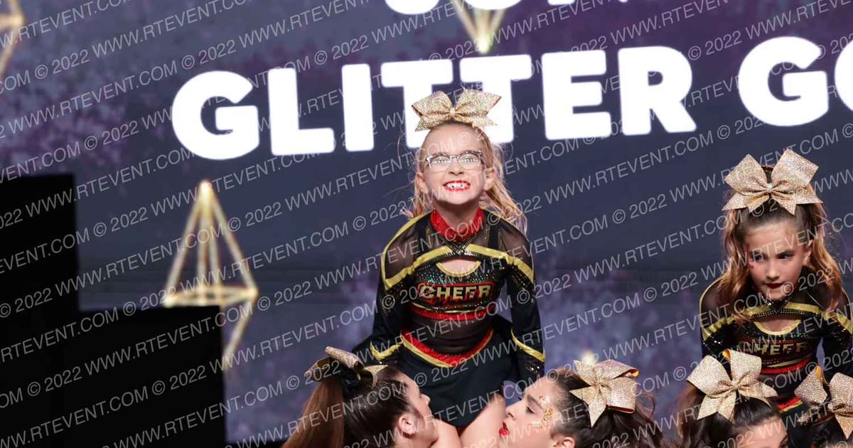 Cheer World Junior Glitter Gold · The One Finals Orlando Hall WE Two