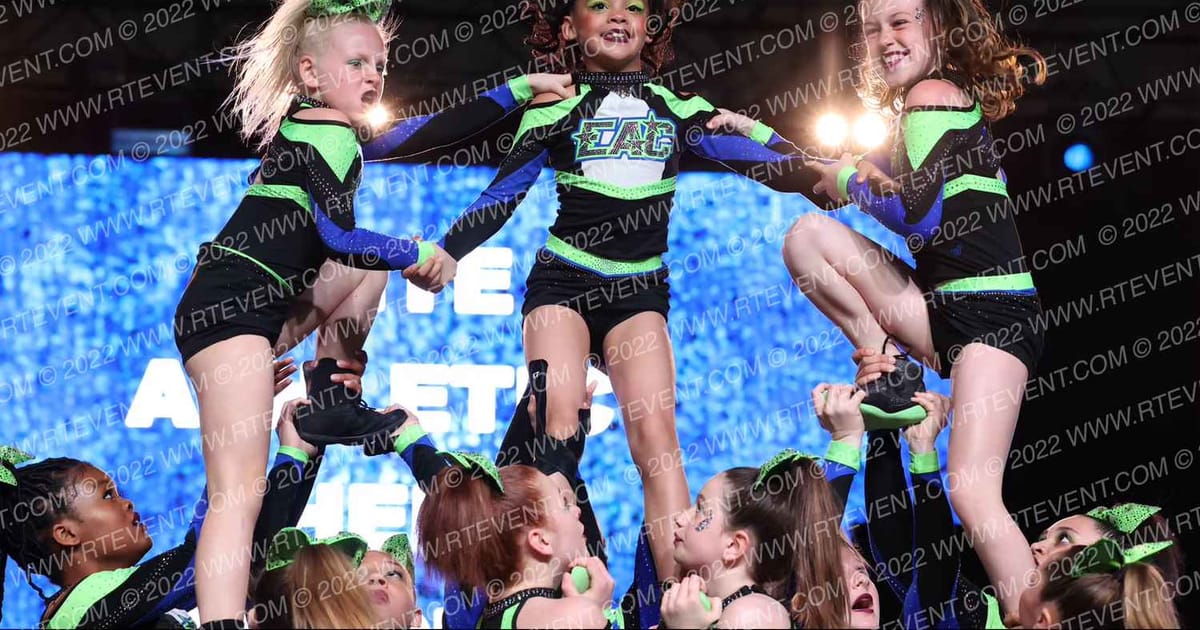 Elite Athletic Cheer Lime Crew · The One Finals Orlando Hall WD One