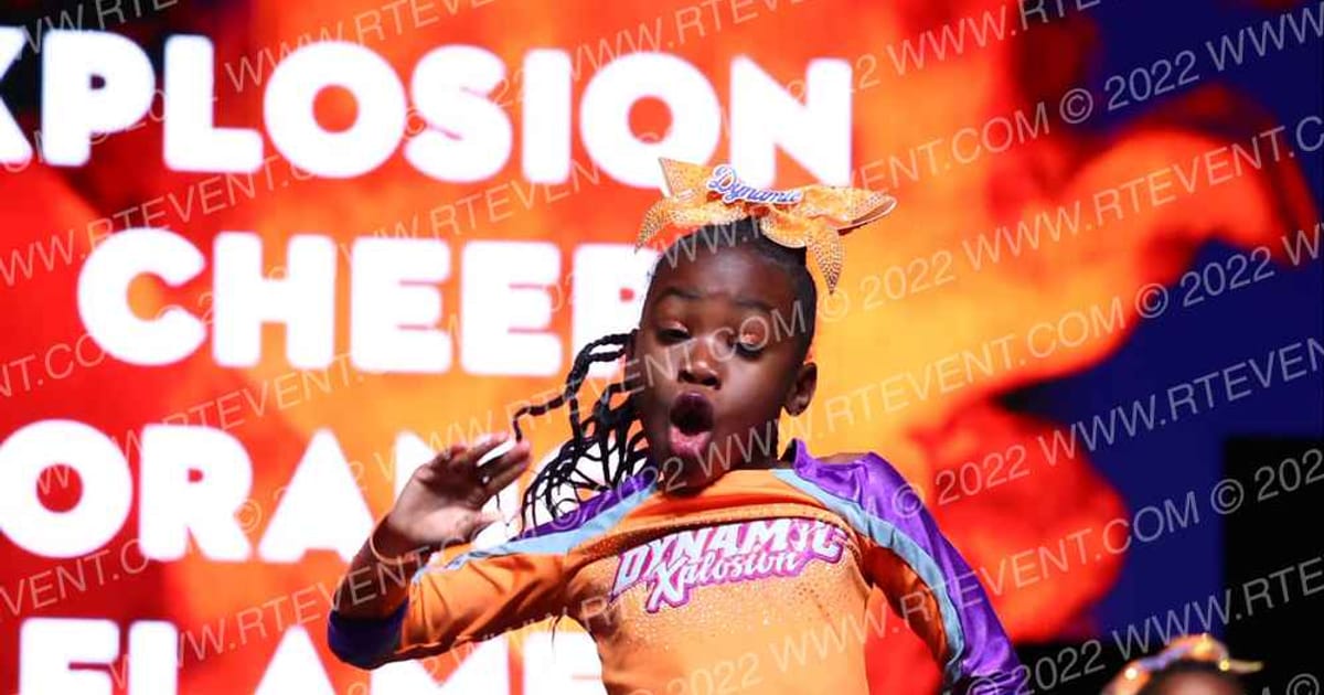 Dynamic Xplosion Cheer Orange Flames · The One Finals Orlando WE One
