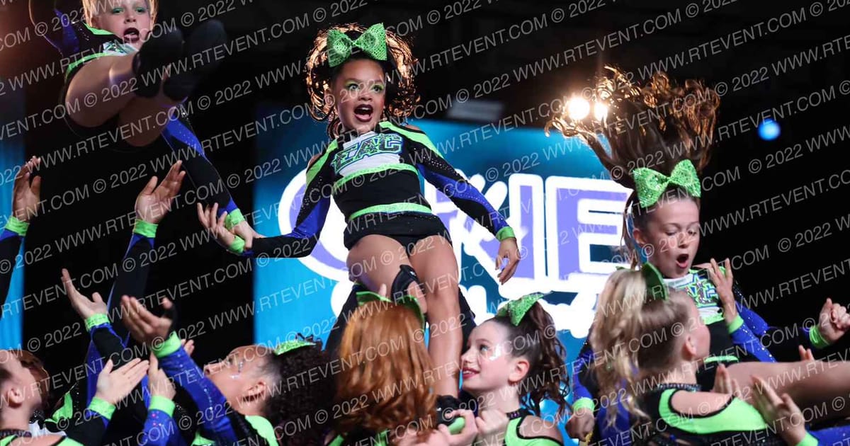 Elite Athletic Cheer Lime Crew · The One Finals Orlando Hall WD One
