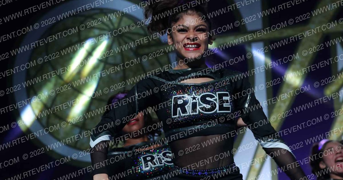 Rise Allstars Cheer Black Onyx · The One Finals Orlando Hall WD Two A