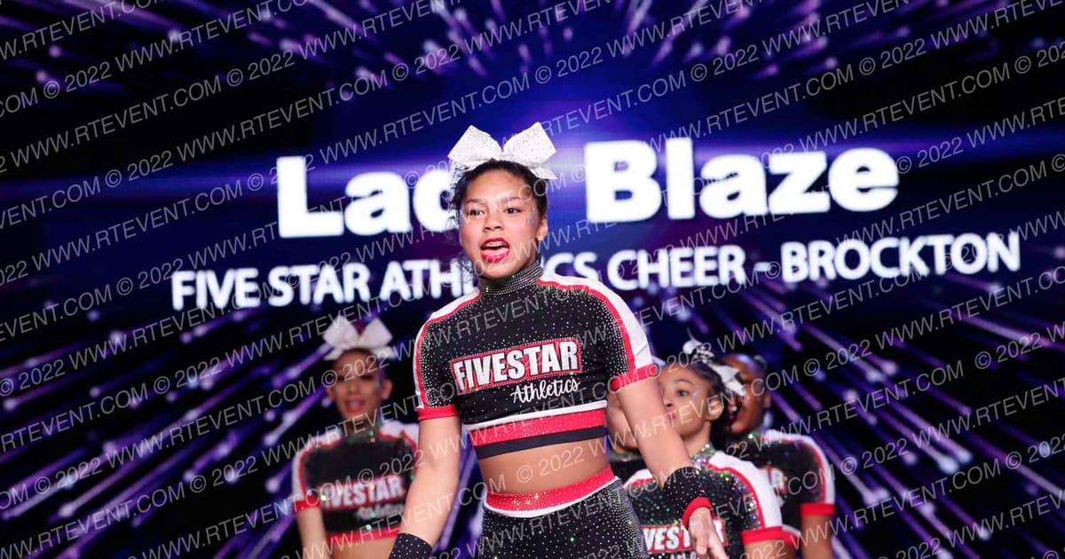 FIVE STAR ATHLETICS CHEER Lady Blaze · All Star Worlds Arena Two Thursday Photo
