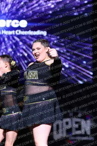 Alaska Golden Heart Cheerleading Fierce