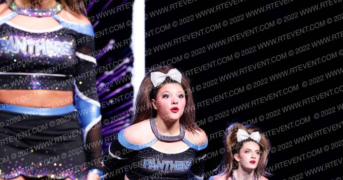 SSGA Panther Cheer Black Out · All Star Worlds Arena Two Thursday Photo