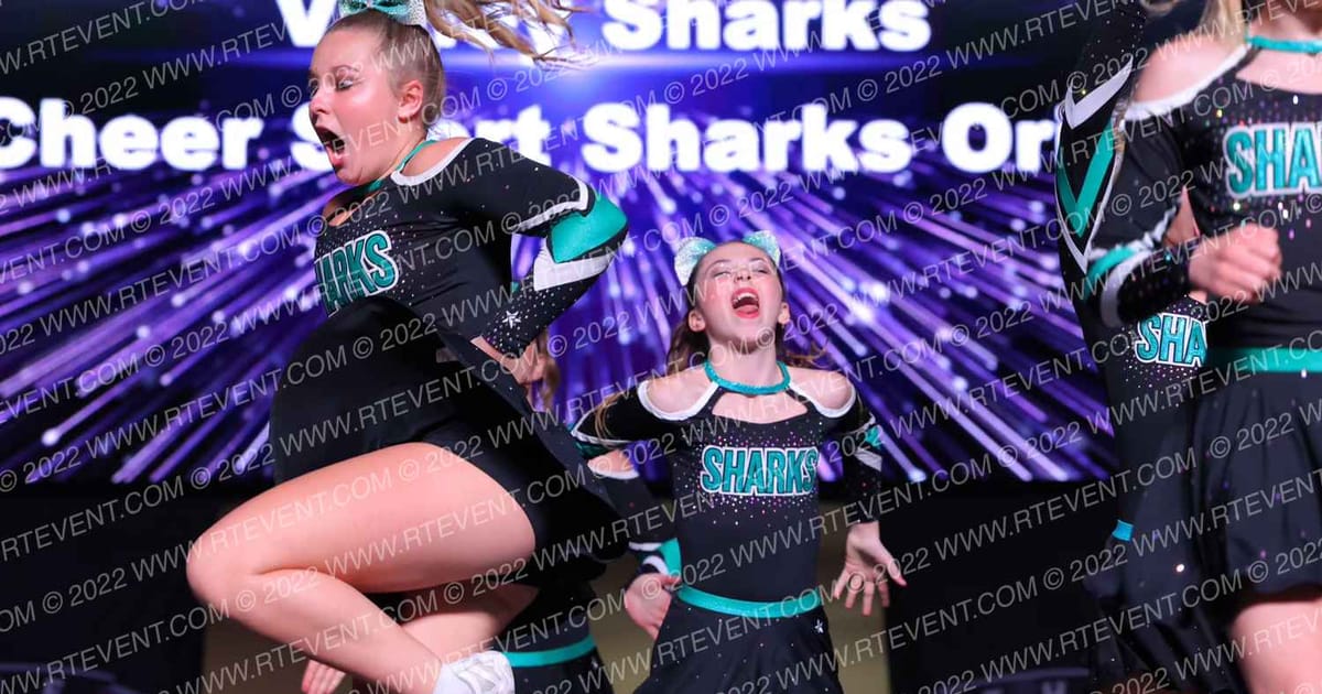 Cheer Sport Sharks Orillia Valley Sharks · All Star Worlds Hall A Thursday Photo
