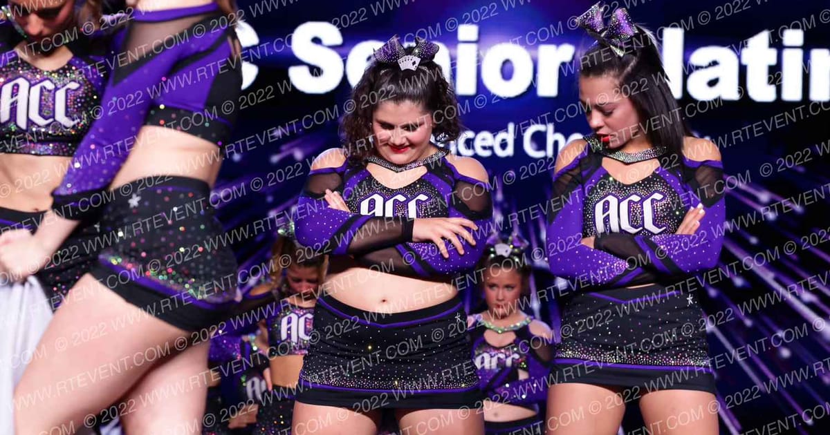Advanced Cheer Crew ACC Senior Platinum · All Star Worlds Arena Two Thursday Photo