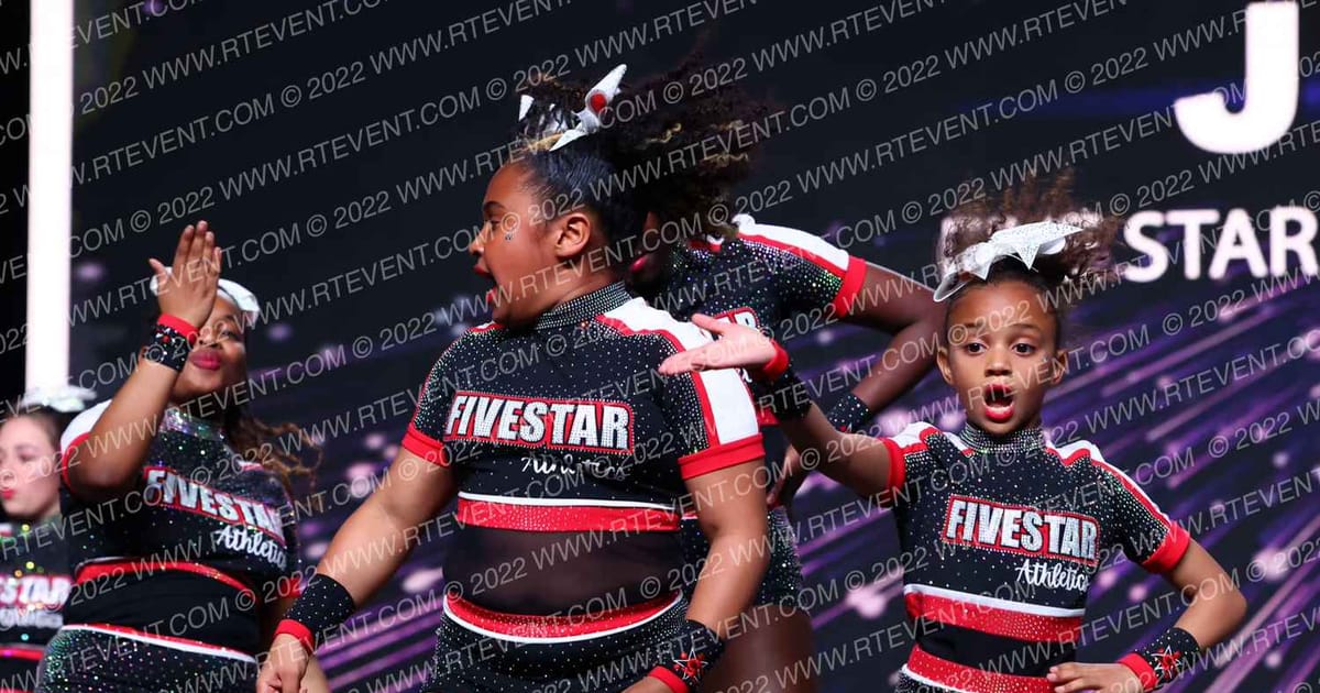 FIVE STAR ATHLETICS CHEER J Caliente · All Star Worlds Arena One Thursday Photo