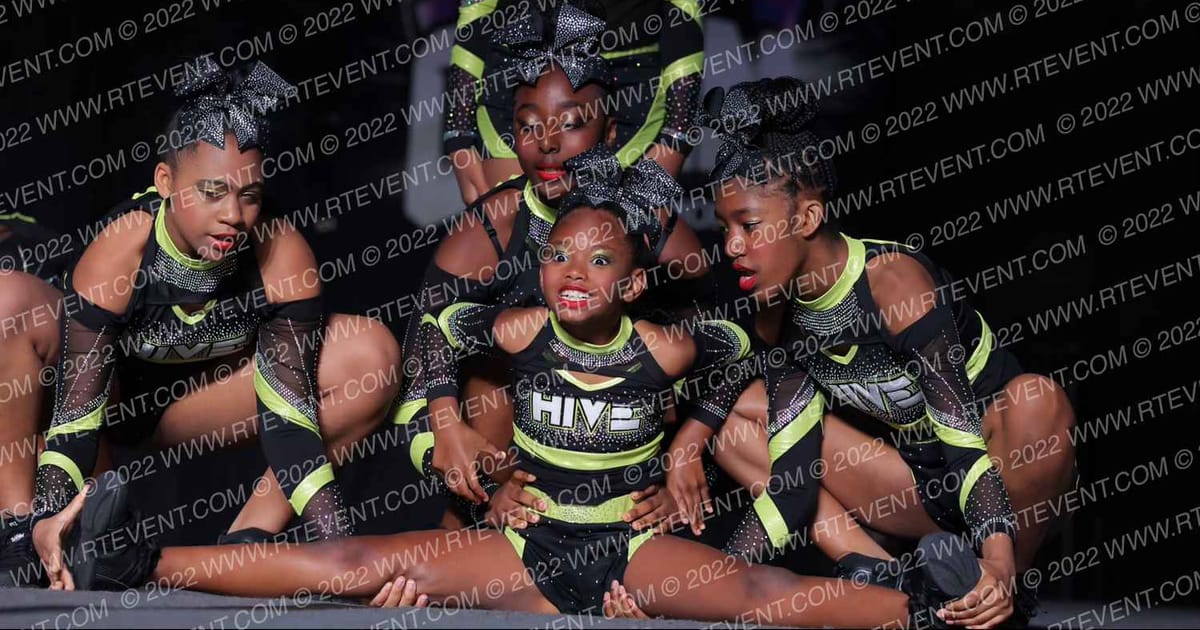 The Cheer Hive PO1SON · All Star Worlds Hall B Thursday Photo