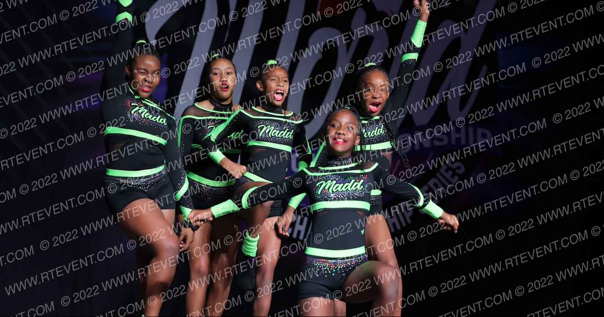 MADD Cheer Inc. INFINITY · All Star Worlds Hall B Thursday Photo