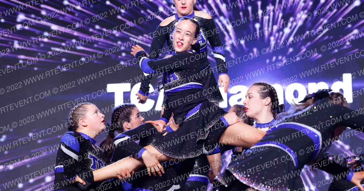 TCA Cheer and tumble TCA Diamond Elite · All Star Worlds Arena Two Thursday Photo