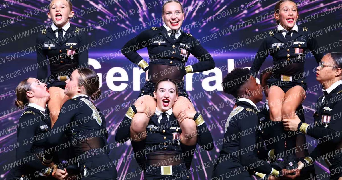 Competitive Edge Training Academy GENERALS · All Star Worlds Arena One Thursday Photo