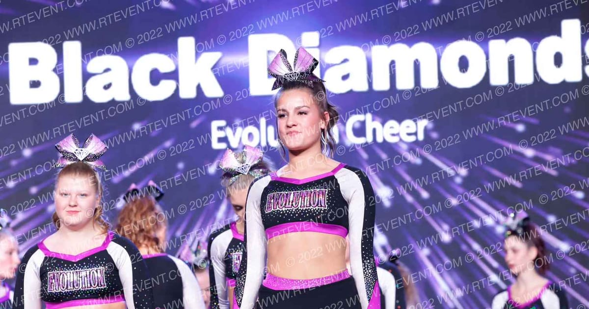 Evolution Cheer Black Diamonds · All Star Worlds Arena Two Thursday Photo
