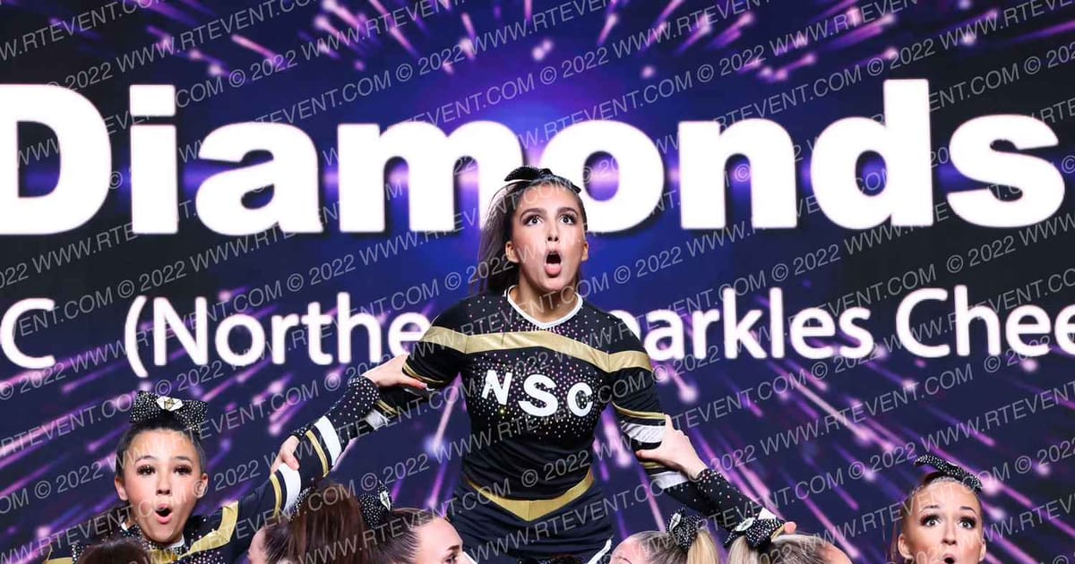 NSC   (Northern Sparkles Cheer) Diamonds · All Star Worlds Arena One Thursday Photo