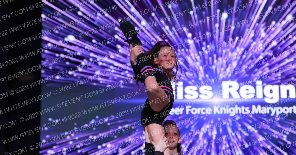 Cheer Force Knights Maryport Miss Reign · All Star Worlds Hall A Thursday Photo
