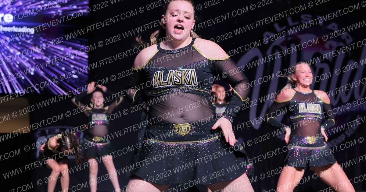Alaska Golden Heart Cheerleading Inspire · All Star Worlds Hall A Thursday Photo