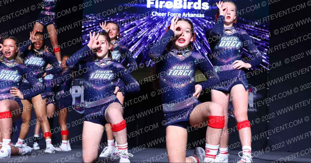 Cheer Force Arkansas FireBirds · All Star Worlds Hall C Thursday Photo