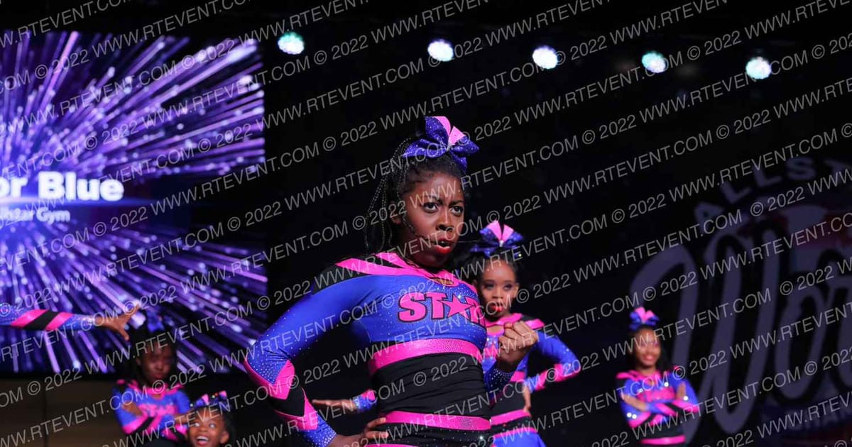 The Allstar Gym Junior Blue · All Star Worlds Hall A Thursday Photo