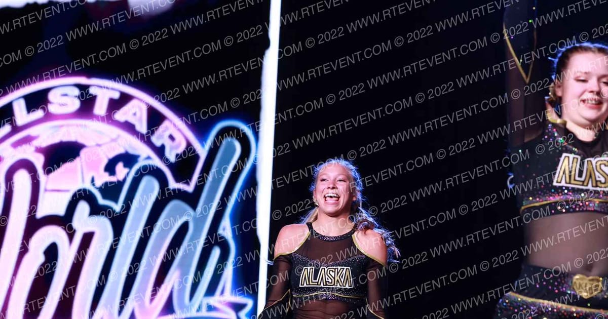 Alaska Golden Heart Cheerleading Code Black · All Star Worlds Arena Two Thursday Photo