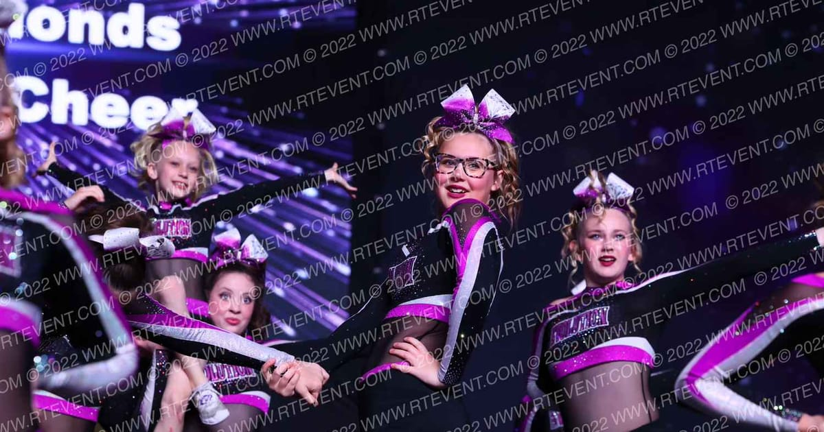 Evolution Cheer Teal Diamonds · All Star Worlds Hall A Friday