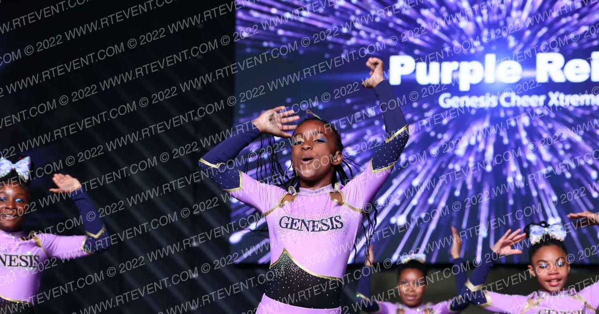 Genesis Cheer Xtreme Purple Reign · All Star Worlds Hall B Saturday
